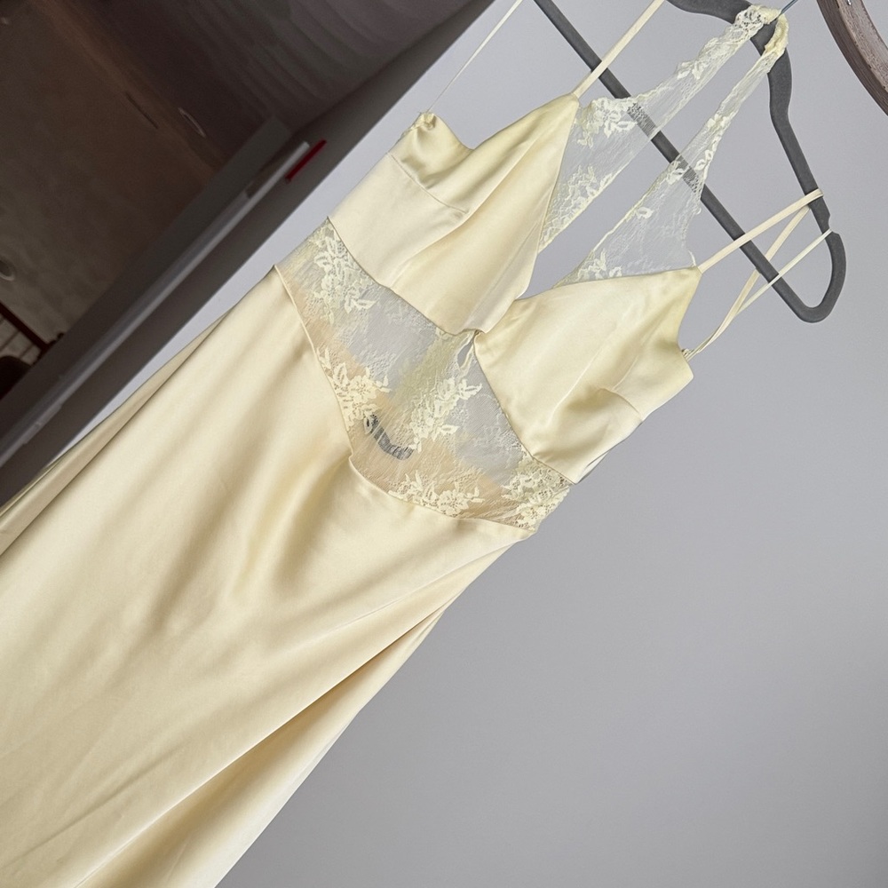 The A&F Julia Slip Lace Halter Maxi Dress
